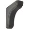 Ekena Millwork 1 3/4"W x 5 1/2"D x 5 1/2"H Eaton Wood Vintage Decor Bracket, Black BKTWD02X06X06EABL - alternate 1